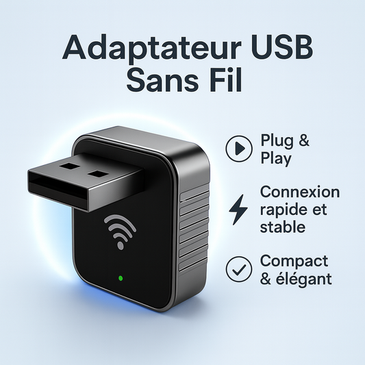 Adaptateur USB Sans Fil – Connectivité Intelligente et Rapide